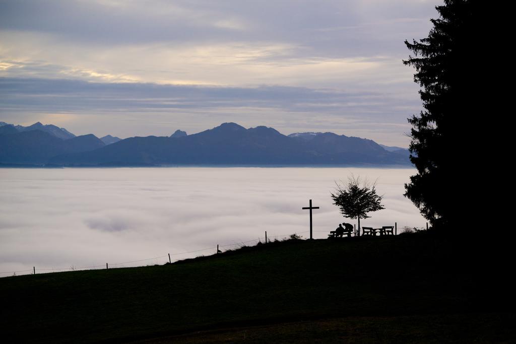 Panoramagasthof Auf Dem Auerberg Bernbeuren Kültér fotó