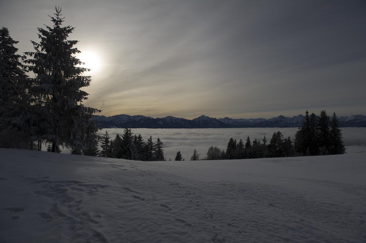 Panoramagasthof Auf Dem Auerberg Bernbeuren Kültér fotó